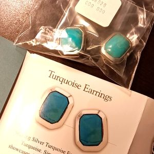 Sterling signatures by Joseph Esposito turquoise earrings
